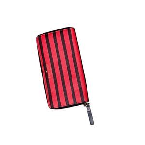 Beautiful Kate Spade Wallet Plenty Of Storage Wallet red striped with gold writi